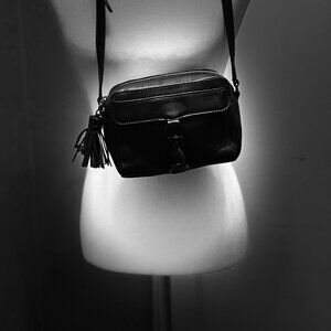 Rebecca Minkoff | Black Leather MAB Camera Crossbody Bag